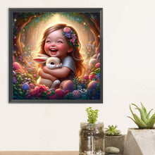 Load image into Gallery viewer, Diamond Painting - Full Round - Optimistic girl (30*30CM)