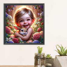 Load image into Gallery viewer, Diamond Painting - Full Round - Optimistic girl (30*30CM)