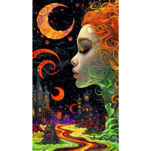 Load image into Gallery viewer, AB Diamond Painting - Full Round - Goddess under the night sky (40*70CM)