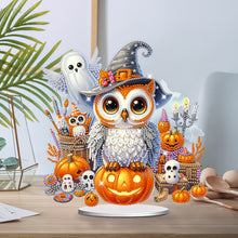 Load image into Gallery viewer, Acrylic Special Shape Halloween Pumpkin Table Top Diamond Painting Ornament Kits