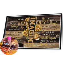 Load image into Gallery viewer, Diamond Painting - Partial Special Shaped - Sunflower cross English (30*40CM)