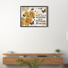 Load image into Gallery viewer, Diamond Painting - Partial Special Shaped - Sunflowers and butterflies English (30*40CM)