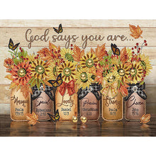 Load image into Gallery viewer, Diamond Painting - Partial Special Shaped - Desktop vase English (30*40CM)