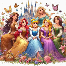 Load image into Gallery viewer, Diamond Painting - Full Round - Disney princess (50*50CM)