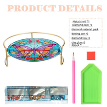 Load image into Gallery viewer, Acrylic Butterfly Diamond Painting Bathroom Tray Rhinestone Painting Vanity Tray