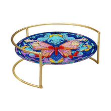 Load image into Gallery viewer, Acrylic Butterfly Diamond Painting Bathroom Tray Rhinestone Painting Vanity Tray
