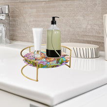 Load image into Gallery viewer, Acrylic Butterfly Diamond Painting Bathroom Tray Rhinestone Painting Vanity Tray