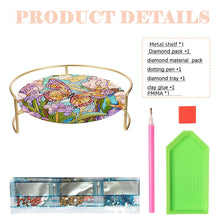 Load image into Gallery viewer, Acrylic Butterfly Diamond Painting Bathroom Tray Rhinestone Painting Vanity Tray