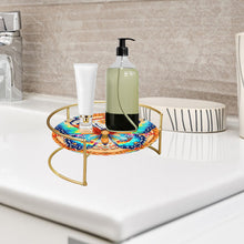 Load image into Gallery viewer, Acrylic Butterfly Diamond Painting Bathroom Tray Rhinestone Painting Vanity Tray