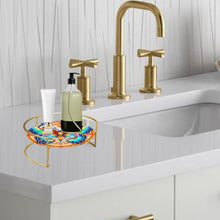 Load image into Gallery viewer, Acrylic Butterfly Diamond Painting Bathroom Tray Rhinestone Painting Vanity Tray