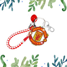 Load image into Gallery viewer, Manchester DIY Diamond Keychain Football Club Keychain (Double-sided Diamond)