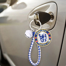 Load image into Gallery viewer, Chelsea DIY Diamond Keychain Football Club Keychain (Double-sided Diamond)