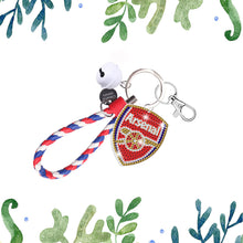 Load image into Gallery viewer, Arsenal DIY Diamond Keychain Football Club Keychain (Double-sided Diamond)