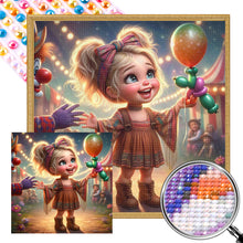 Load image into Gallery viewer, AB Diamond Painting - Full Round - Cute girl (40*40CM)