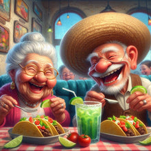 Load image into Gallery viewer, AB Diamond Painting - Full Round - Old age life (40*40CM)