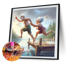 Load image into Gallery viewer, AB Diamond Painting - Full Round - Old age life (40*40CM)