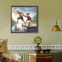 Load image into Gallery viewer, AB Diamond Painting - Full Round - Old age life (40*40CM)