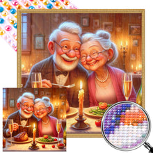 Load image into Gallery viewer, AB Diamond Painting - Full Round - Old age life (40*40CM)