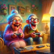 Load image into Gallery viewer, AB Diamond Painting - Full Round - Old age life (40*40CM)