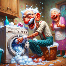 Load image into Gallery viewer, AB Diamond Painting - Full Round - Old age life (40*40CM)