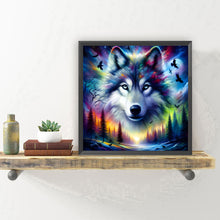 Load image into Gallery viewer, Diamond Painting - Full Round - Dark night wolf (30*30CM)
