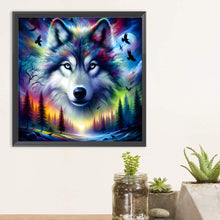 Load image into Gallery viewer, Diamond Painting - Full Round - Dark night wolf (30*30CM)