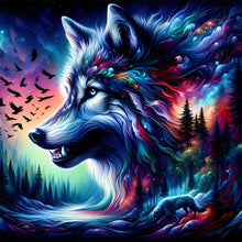 Load image into Gallery viewer, Diamond Painting - Full Round - Dark night wolf (30*30CM)