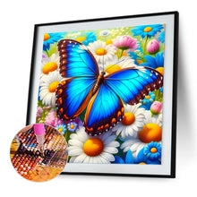 Load image into Gallery viewer, Diamond Painting - Full Round - Butterfly in the flowers (30*30CM)