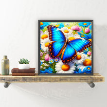 Load image into Gallery viewer, Diamond Painting - Full Round - Butterfly in the flowers (30*30CM)