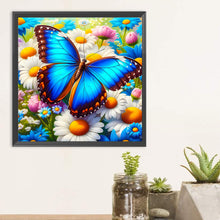Load image into Gallery viewer, Diamond Painting - Full Round - Butterfly in the flowers (30*30CM)