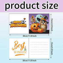Load image into Gallery viewer, 6Pcs Halloween Cat Diamond Daily Wish Card Owl for Adults Holiday Friends Family