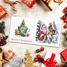 Load image into Gallery viewer, 6Pcs Christmas Christmas Gifts DIY Diamond Painting Card Diamond Daily Wish Card