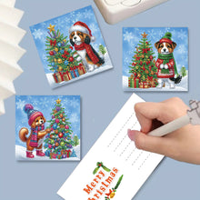 Load image into Gallery viewer, 6Pcs Christmas Christmas Gifts DIY Diamond Painting Card Diamond Daily Wish Card