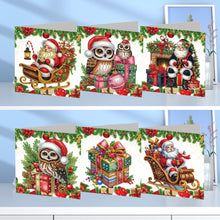 Load image into Gallery viewer, 6Pcs Christmas Christmas Gifts DIY Diamond Painting Card Diamond Daily Wish Card