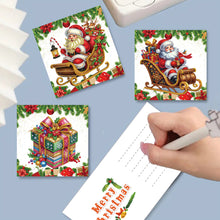 Load image into Gallery viewer, 6Pcs Christmas Christmas Gifts DIY Diamond Painting Card Diamond Daily Wish Card