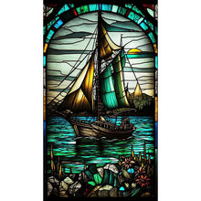Load image into Gallery viewer, Diamond Painting - Full Round - Sailboat glass painting (40*70CM)