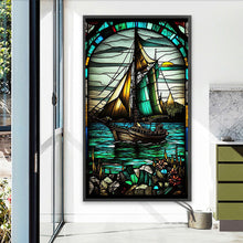 Load image into Gallery viewer, Diamond Painting - Full Round - Sailboat glass painting (40*70CM)