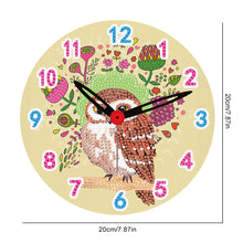 Load image into Gallery viewer, Wooden Diamond Painting Clock Animals Diamond Art Clock Pendants Kit for Desktop