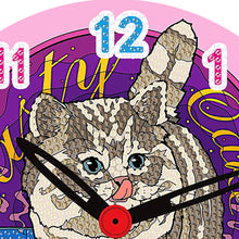 Load image into Gallery viewer, Wooden Diamond Painting Clock Animals Diamond Art Clock Pendants Kit for Desktop