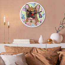 Load image into Gallery viewer, Wooden Diamond Painting Clock Animals Diamond Art Clock Pendants Kit for Desktop