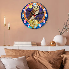 Load image into Gallery viewer, Wooden Diamond Painting Clock Animals Diamond Art Clock Pendants Kit for Desktop
