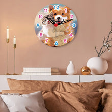 Load image into Gallery viewer, Wooden Diamond Painting Clock Animals Diamond Art Clock Pendants Kit for Desktop