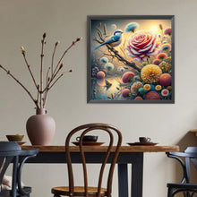 Load image into Gallery viewer, Diamond Painting - Full Round - Rose dandelion bird (40*40CM)