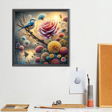 Load image into Gallery viewer, Diamond Painting - Full Round - Rose dandelion bird (40*40CM)