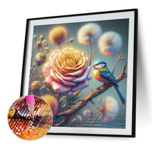 Load image into Gallery viewer, Diamond Painting - Full Round - Rose dandelion bird (40*40CM)