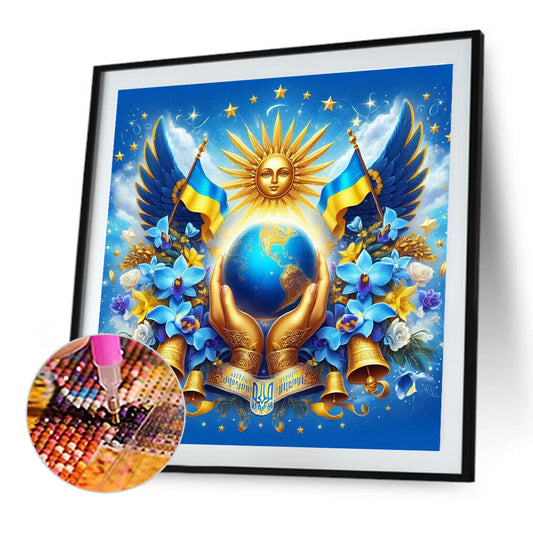 Diamond Painting - Full Round - Protect the blue earth (40*40CM)