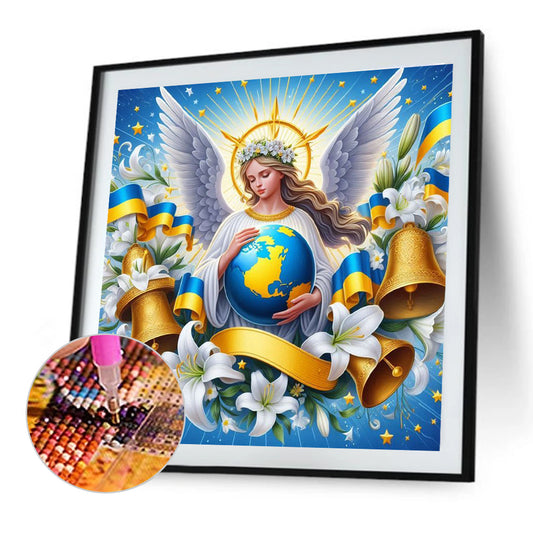 Diamond Painting - Full Round - Protect the blue earth (40*40CM)