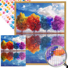 Load image into Gallery viewer, AB Diamond Painting - Full Round - Four-color tree (40*50CM)