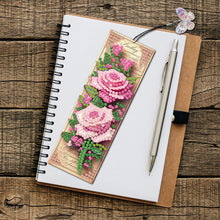 Load image into Gallery viewer, 3Pcs Special Shape Rose Convallaria Majalis Diamond Painting Bookmarks