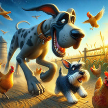 Load image into Gallery viewer, AB Diamond Painting - Full Round - Naughty dog (40*40CM)